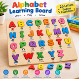 Alphabet Learning Board for Kids – Educational ABC Wooden Puzzle Toy