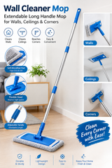 Wall Cleaner Mop – Extendable Long Handle Mop for Walls, Ceilings & Corners